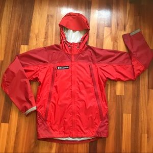 Columbia Waterproof Omnitech Hooded Rain Jacket